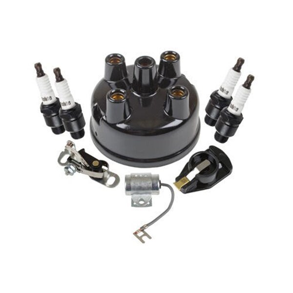Aftermarket MTK7FAR Ignition Tune Up Kit Fits Ford Fits New Holland Tractor with Side Mount ENJ20-0040 - main